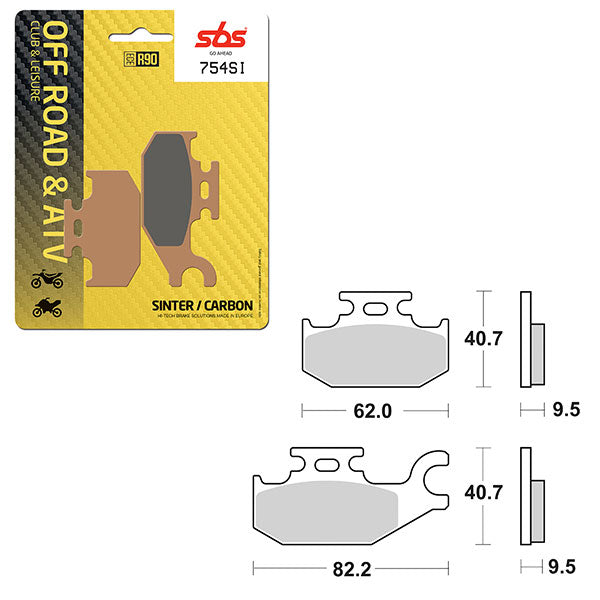 SBS ATV/UTV SINTER BRAKE PAD 6240754100