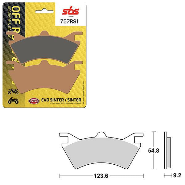SBS EVO SINTER BRAKE PAD 6280757100