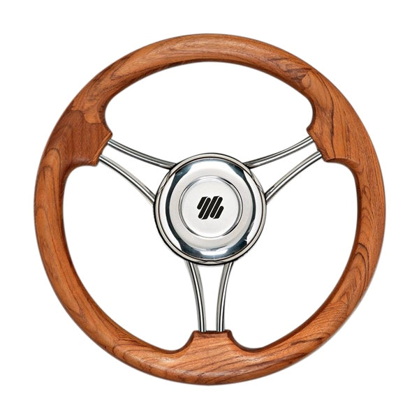 UFLEX STEERING WHEEL SST W/NAT TEAK GRIP UFLEX V21TK