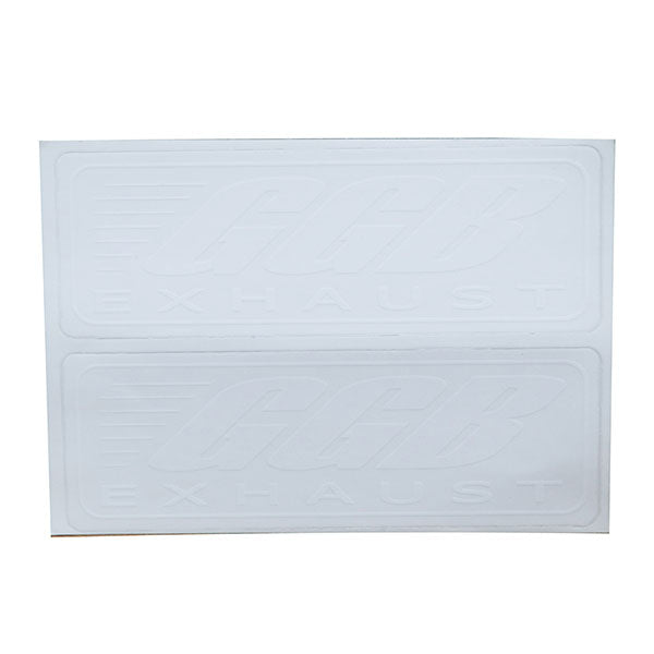 GGB EXHAUST STICKER 20PK WHITE 760-9997
