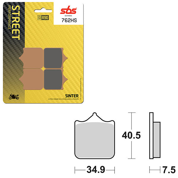SBS PERFORMANCE HS SINTER BRAKE PAD 6250762100