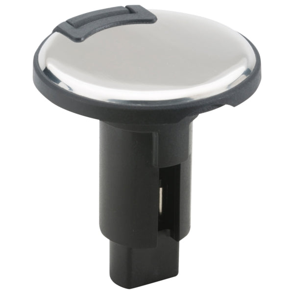 ATTWOOD BASE PLUG-IN RND SST BK 2 PIN 910R2PSB-7