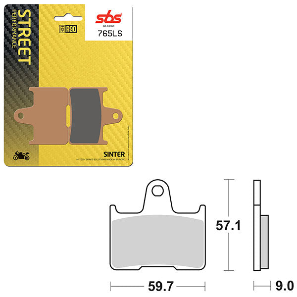 SBS PERFORMANCE LS SINTER BRAKE PAD 6260765100
