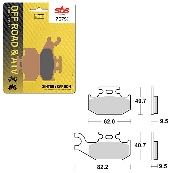 SBS ATV/UTV SINTER BRAKE PAD 6240767100