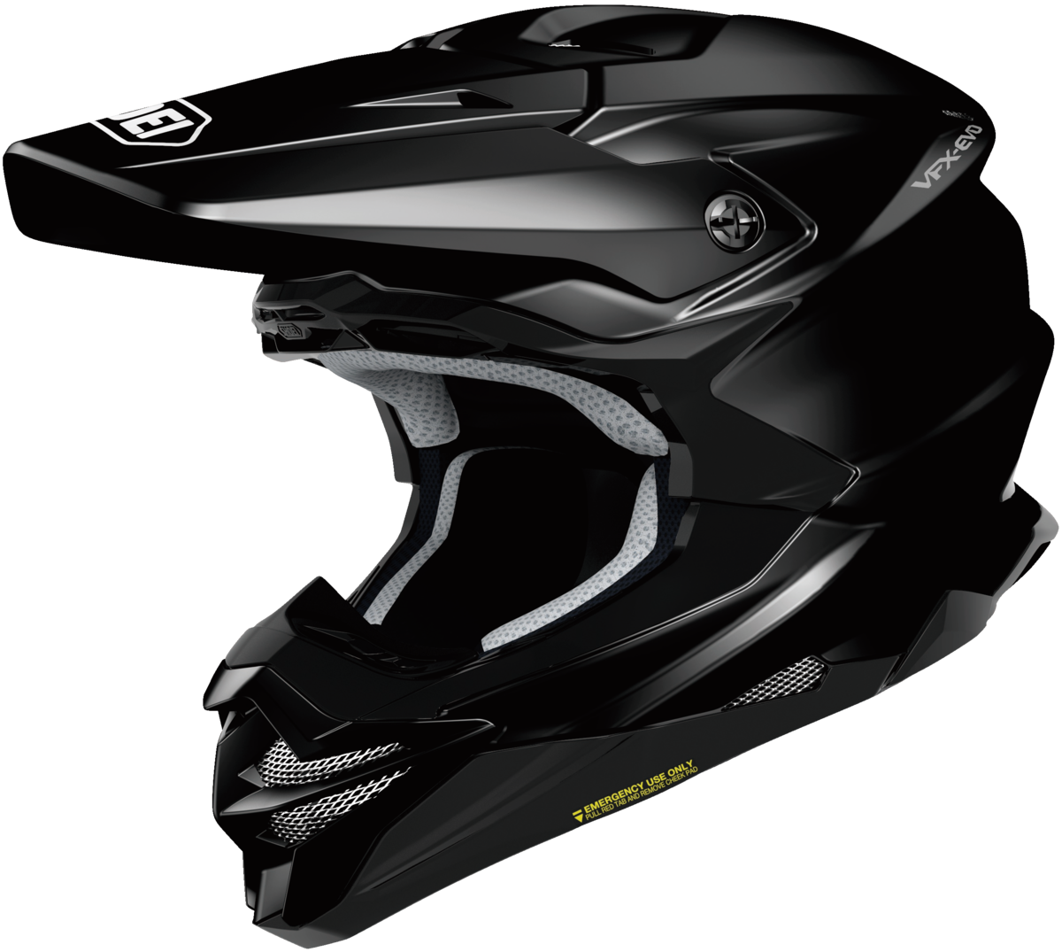 SHOEI VFX-EVO BLACK 2XL VEVK BLK 6 SNL