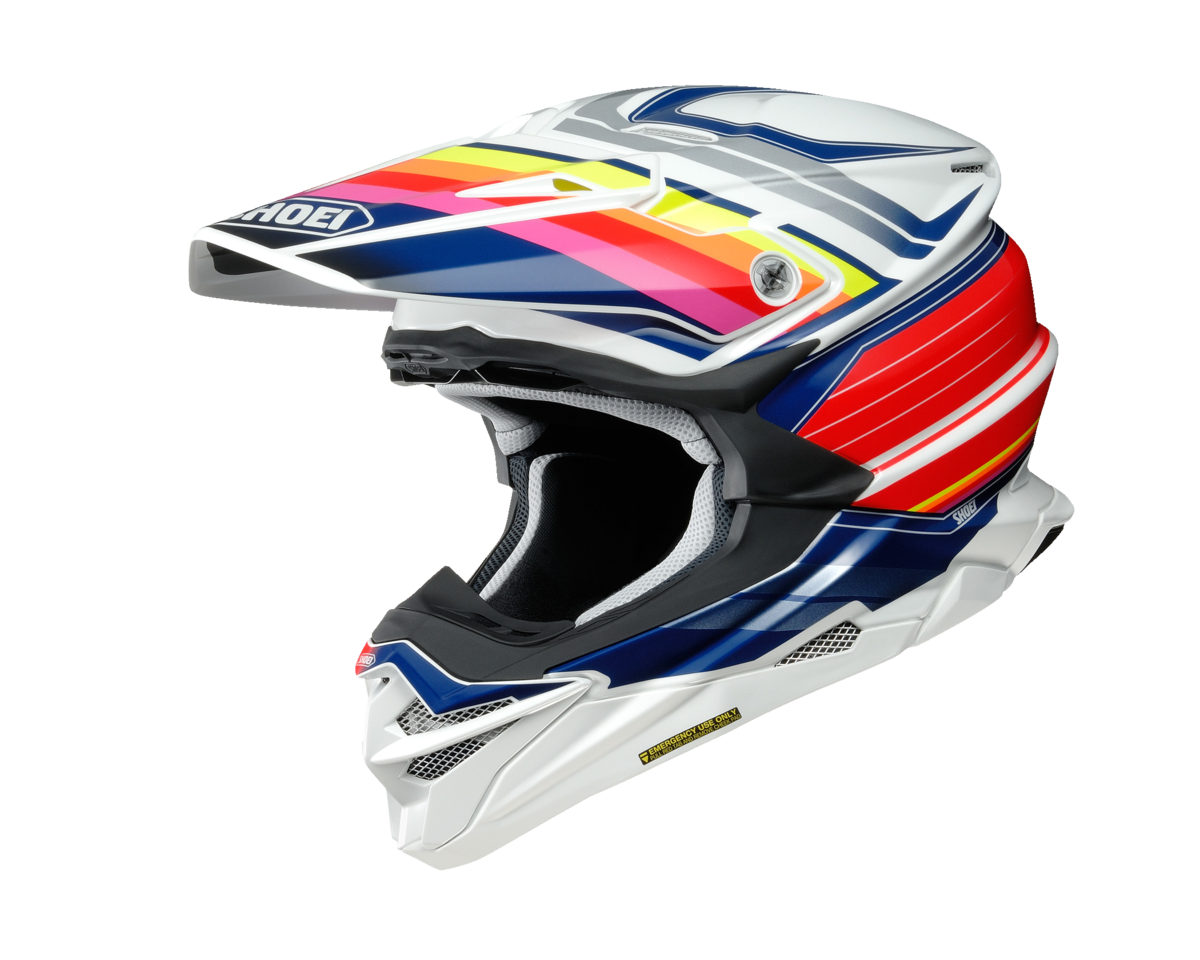 SHOEI VFX-EVO PINNACLE TC-1 RED/WHT M VEVKPINCL 1 3 SNL