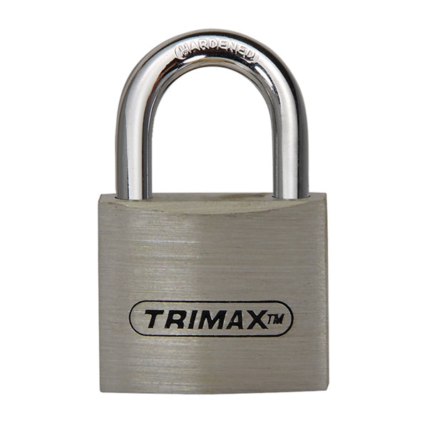 TRIMAX PADLOCK ALU 60X46MM W/CASE HARD STEEL TPAL60