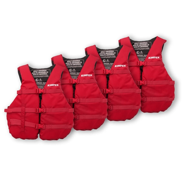 KIMPEX LIFE JACKET UNIV ADULT RD QTY4 1700 (4 KITS)