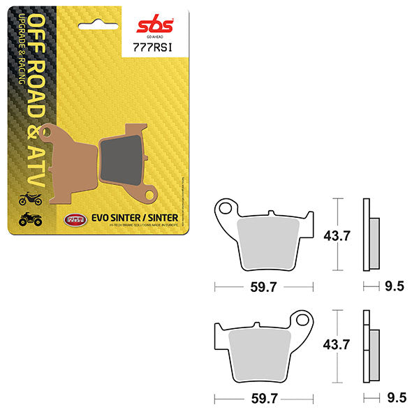 SBS EVO SINTER BRAKE PAD 6280777100