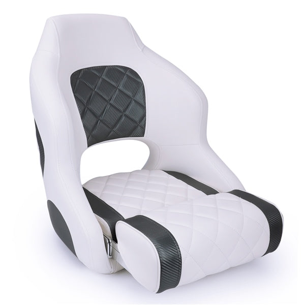 KIMPEX SEAT BUCKET PREMIUM FLIP UP WH/GY 22576A2