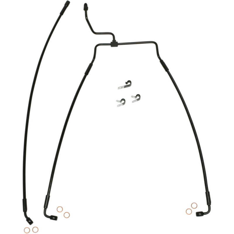 MAGNUM BRAKE LINE - FRONT - XR - BLACK SBB1313-33