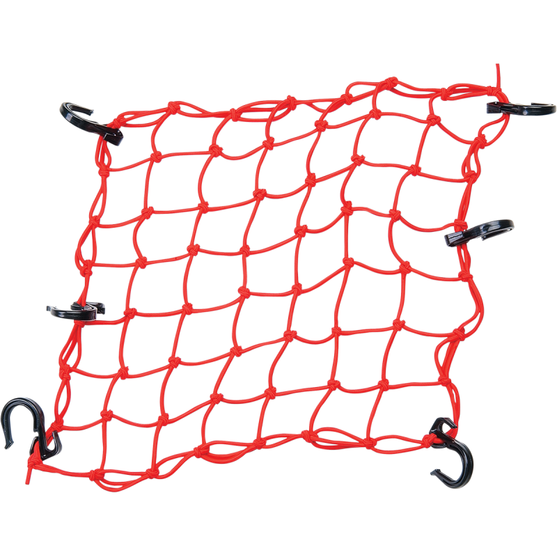 POWERTYE MFG. ADJSUTABLE CARGO NET RED (EA) 50151