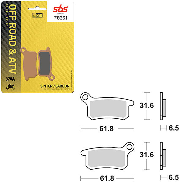 SBS ATV/UTV SINTER BRAKE PAD 6240783100