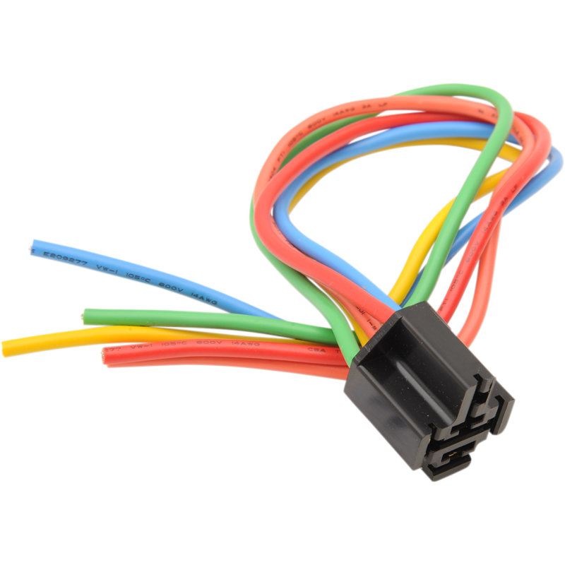 DRAG SPECIALTIES RELAY WIRE/SOCKET ASSEMBLY COLOUR WIRE DS-272096 MC-DRAG042