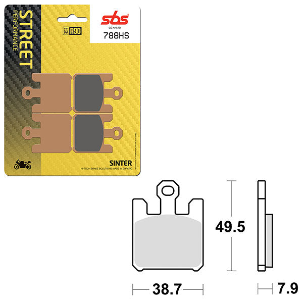 SBS PERFORMANCE HS SINTER BRAKE PAD 6250788100
