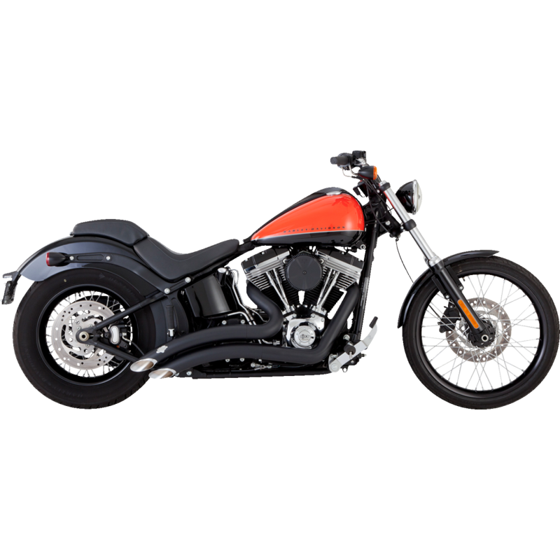 VANCE & HINES 86-09 SOFTAIL BIG RADIUS BLK 46079