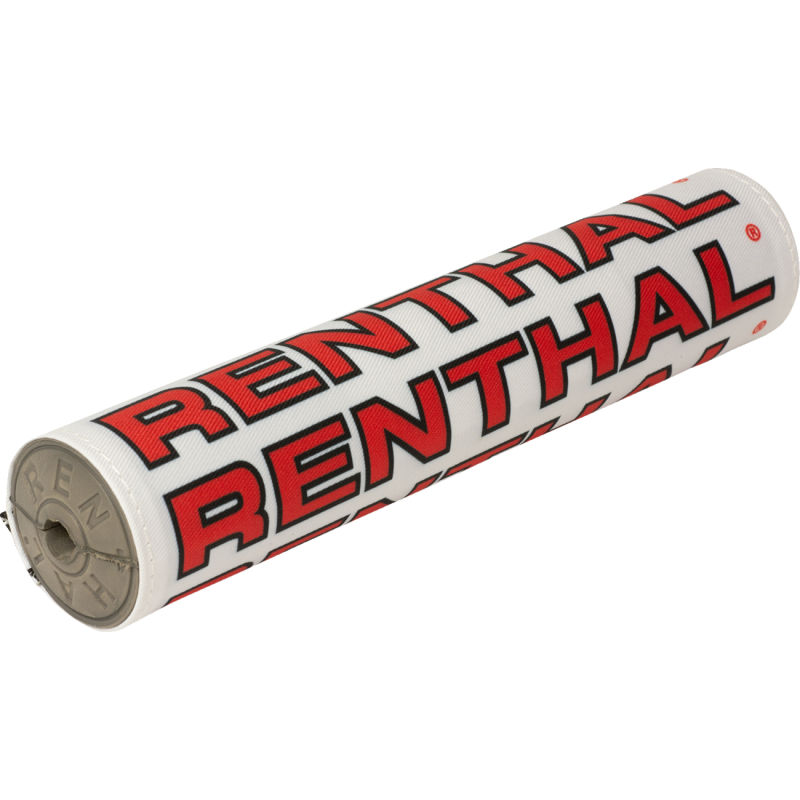 RENTHAL RENTHAL VINTAGE CLOTH SX BAR PAD WH/BK/RD GREY FOAM 10" P351 P351