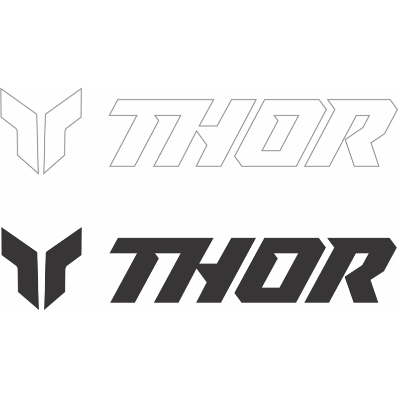 THOR DECAL THOR 6PK 3IN BK WH 4320-2591