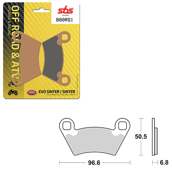 SBS EVO SINTER BRAKE PAD 6280800100