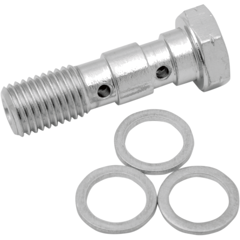 DRAG SPECIALTIES 10MMX1.25 DOUBLE BANJO BOLT 31170