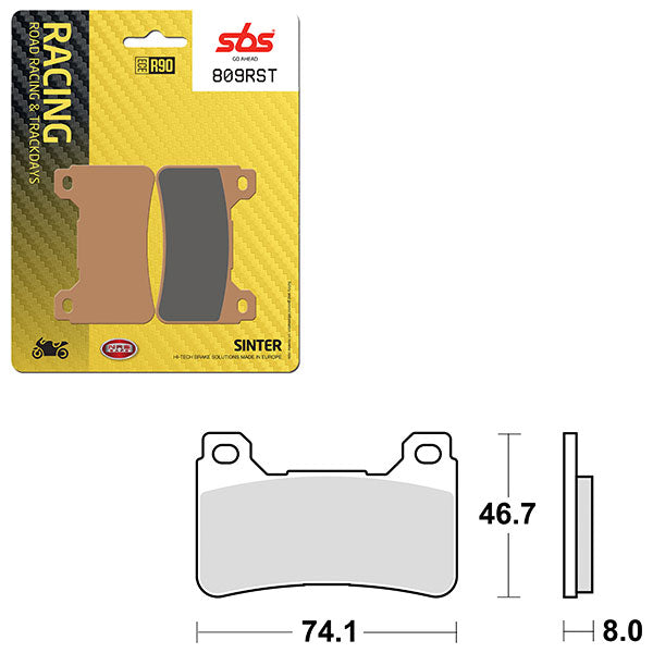 SBS ROAD RACING & TRACKDAYS SINTER BRAKE PAD 6470809100