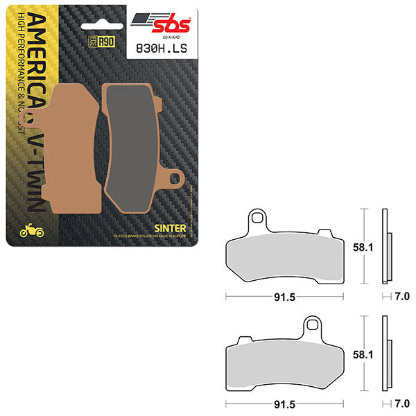SBS HIGH PERFORMANCE & NO DUST SINTER BRAKE PAD 6560830100