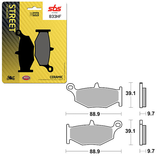 SBS ATV/UTV CERAMIC BRAKE PAD 6190833100