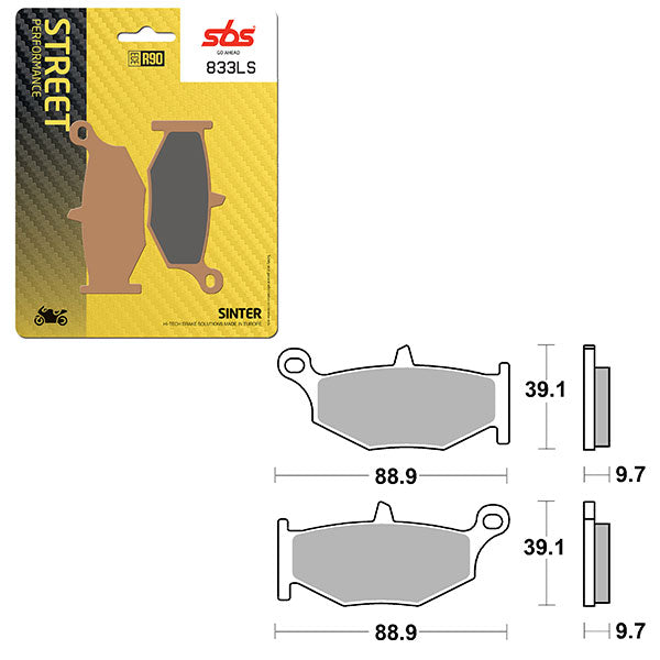 SBS PERFORMANCE LS SINTER BRAKE PAD 6260833100