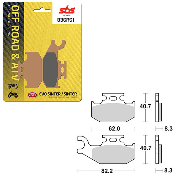 SBS EVO SINTER BRAKE PAD 6280836100