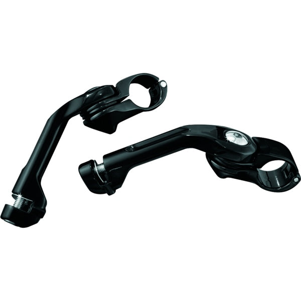 KURYAKYN ARM BACK 6" TOURTECH W/CLAMP 1-1/4" BK 7575