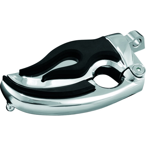 KURYAKYN FOOTPEG W/MALE MOUNT CH/BK 4411