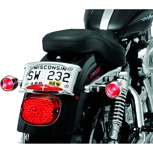 KURYAKYN BEZEL TURN SIGNAL W/RD LENS CHRM 2109