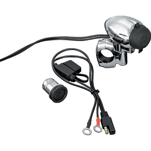 KURYAKYN POWER PLUG W/ 1" BAR MOUNT CHRM 1423