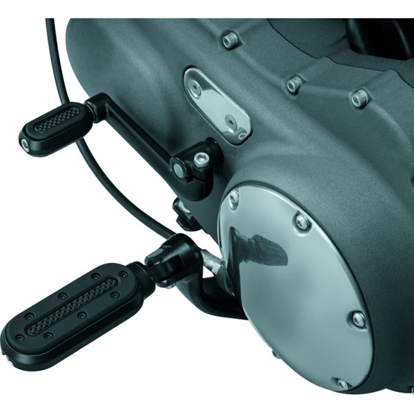 KURYAKYN FOOTPEG HEAVY INDUSTRY W/ADAPTER BK 7032