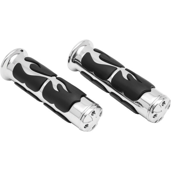 KURYAKYN GRIPS ISO FLAME 1" METRIC UNIV CHRM 6262