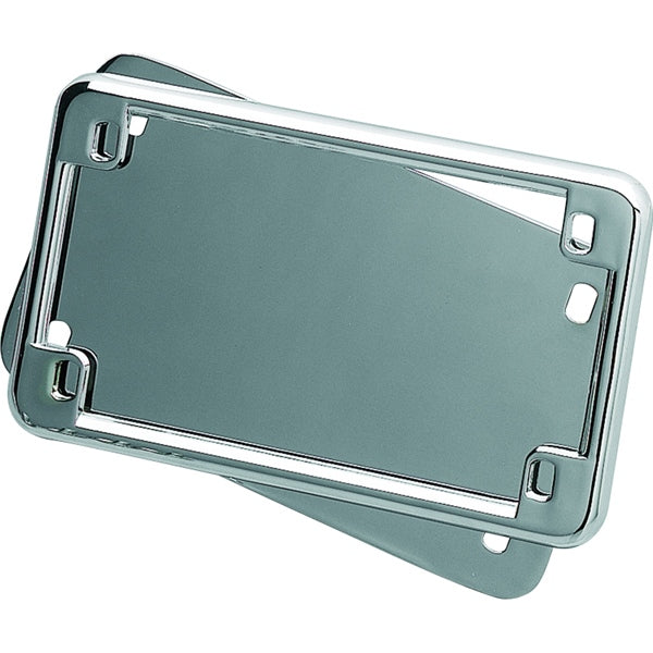 KURYAKYN LICENSE FRAME & BACKING PLATE 4"X7" CHRM 9166