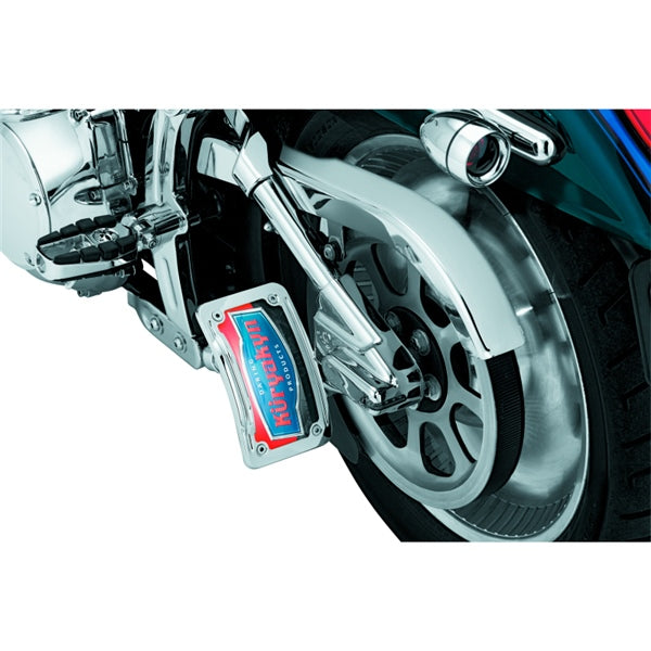 KURYAKYN LICENSE PLATE MOUNT CURVED LED BK 9251