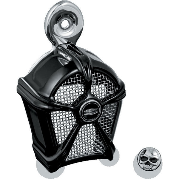 KURYAKYN HORN COVER MACH 2 BK/CHRM 7297