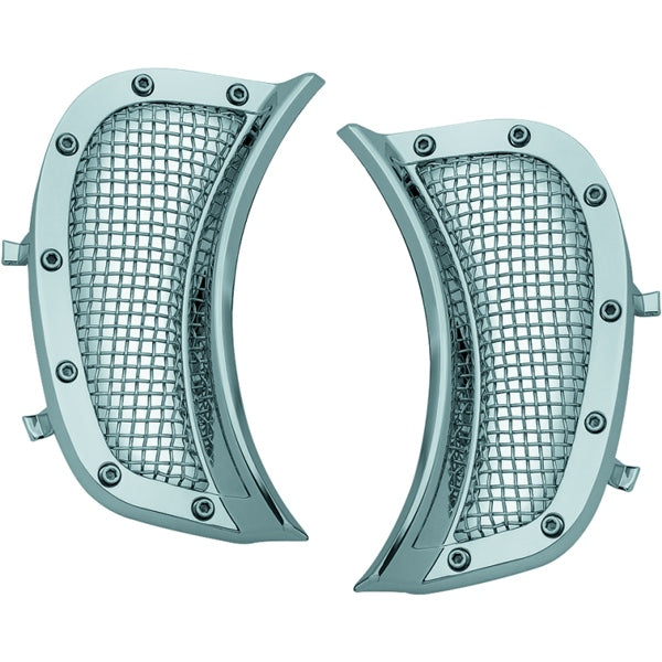 KURYAKYN HEADLIGHT VENT ACCENT MESH CHRM 6518