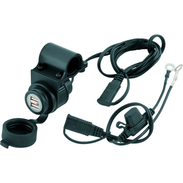 BIKEMASTER USB DUAL SOCKET W/BRACKET BIKEMASTER 152232