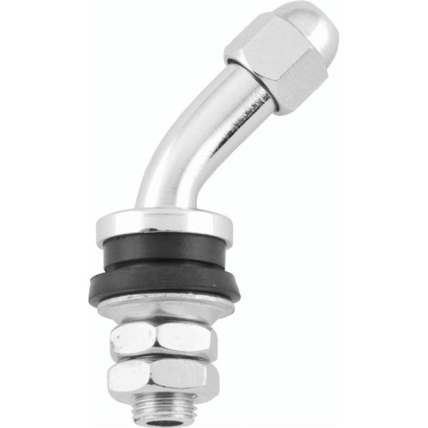BIKEMASTER VALVE STEM 45DEG CHROME BIKEMASTER 151416