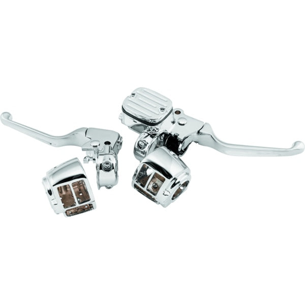 BIKER'S CHOICE HANDLEBAR CONTROL KIT CHROME HARLEY 488730