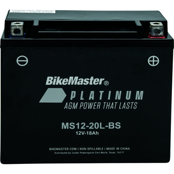 BIKEMASTER MS12-20L-BS AGM BATTERY 780726