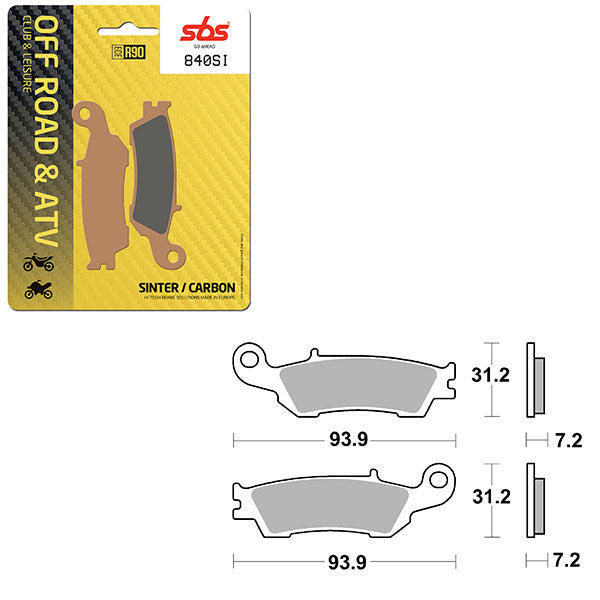 SBS ATV/UTV SINTER BRAKE PAD 6240840100