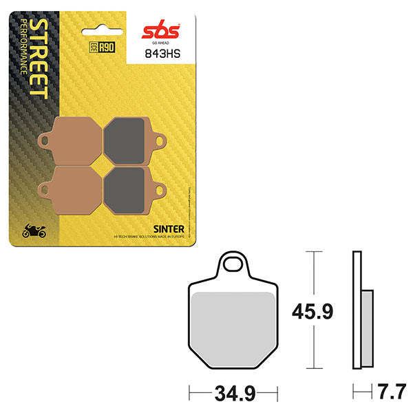 SBS PERFORMANCE HS SINTER BRAKE PAD 6250843100