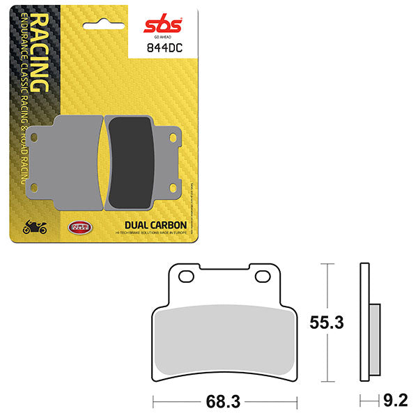 SBS DUAL CARBON FRONT FOR RACE USE ONLY BRAKE PAD 6290844100