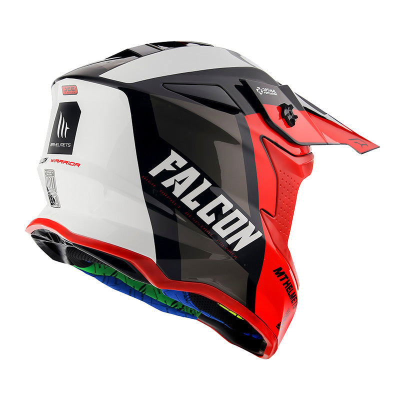 MT HELMETS FALCON WARRIOR RED L IT-221-516