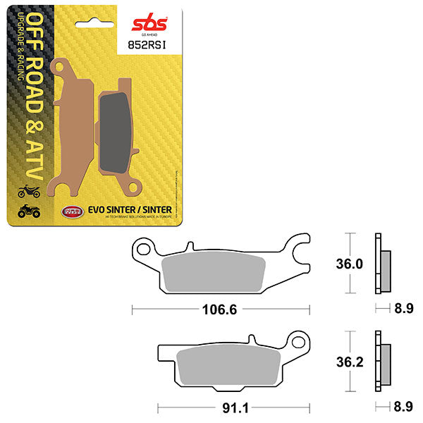 SBS EVO SINTER BRAKE PAD 6280852100