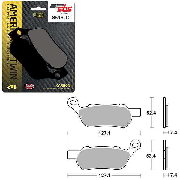 SBS HIGH POWER & NOISE REDUCTION CARBON BRAKE PAD 6510854100