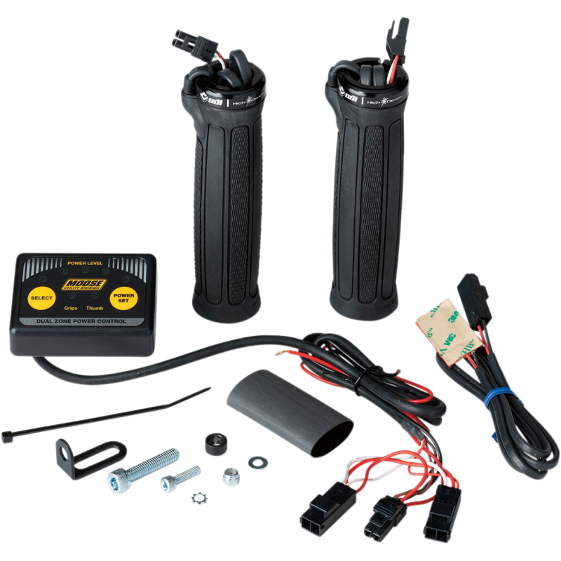 MOOSE UTILITY DIVISION MOOSE CLAMP ON DUAL ZONE HEATED GRIPS 215071